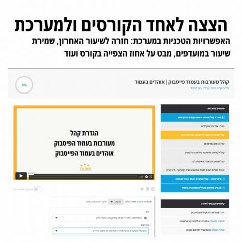 צפייה בקורס במועדון